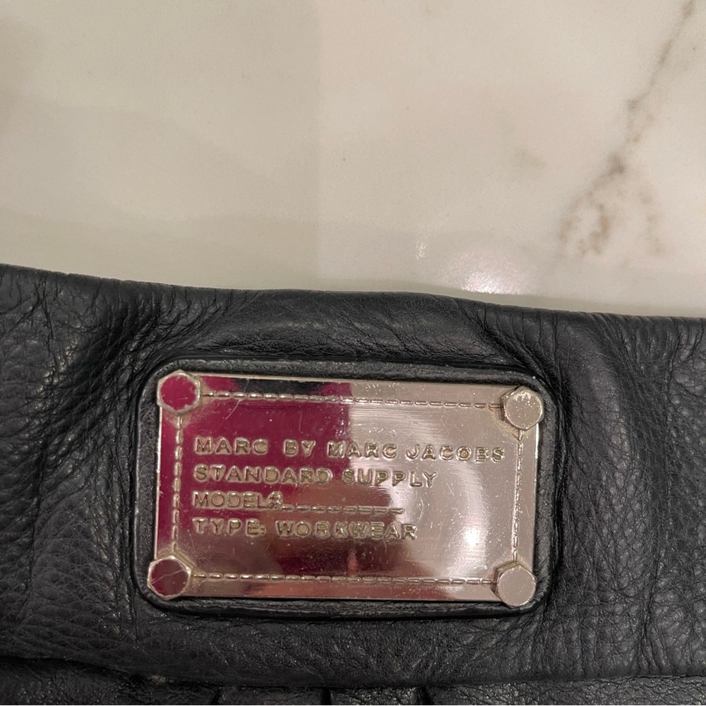 Gently used Marc by Marc Jacobs black leather hobo purse - Picture 5 of 16